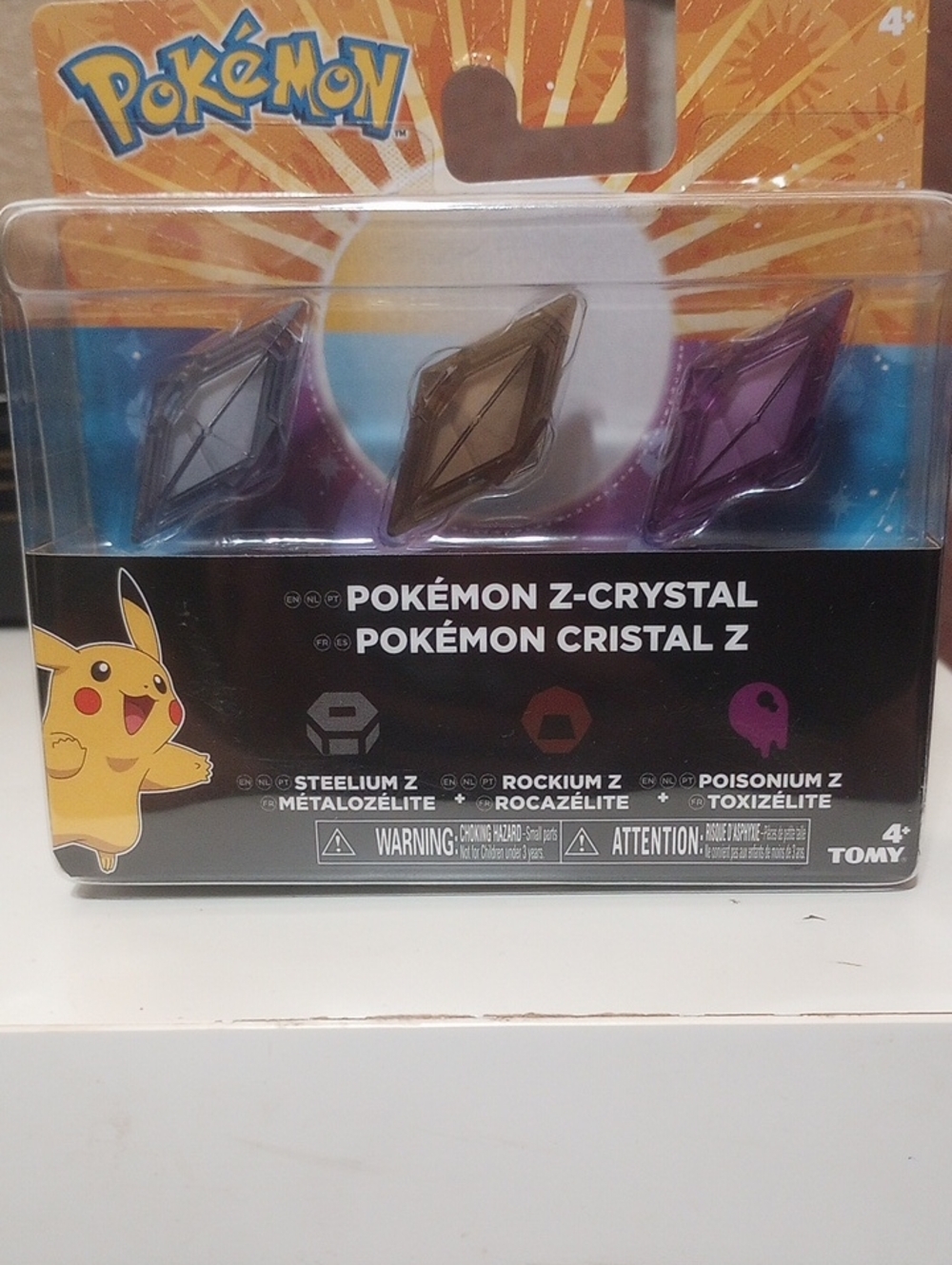 Pokemon Z-Crystal Trio Set - Blue, Brown, Purple